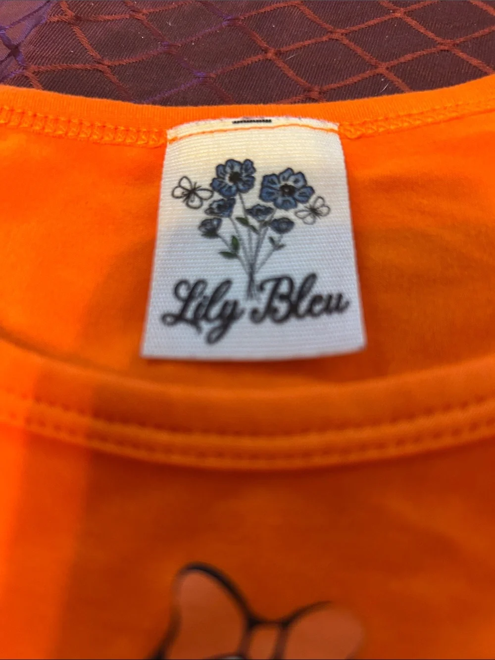 Lily Bleu Orange Halloween Ghost Tee with Bows